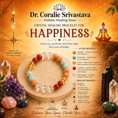 Crystal Healing Bracelet for Happiness